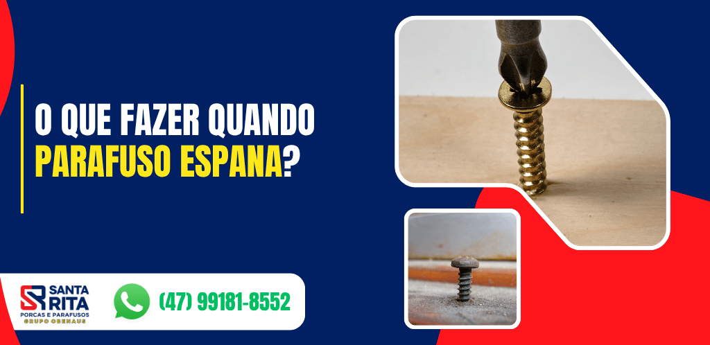 Arte ilustrativa sobre parafuso espanado, com exemplos de parafusos e ferramentas e título sobre como realizar a remoção.